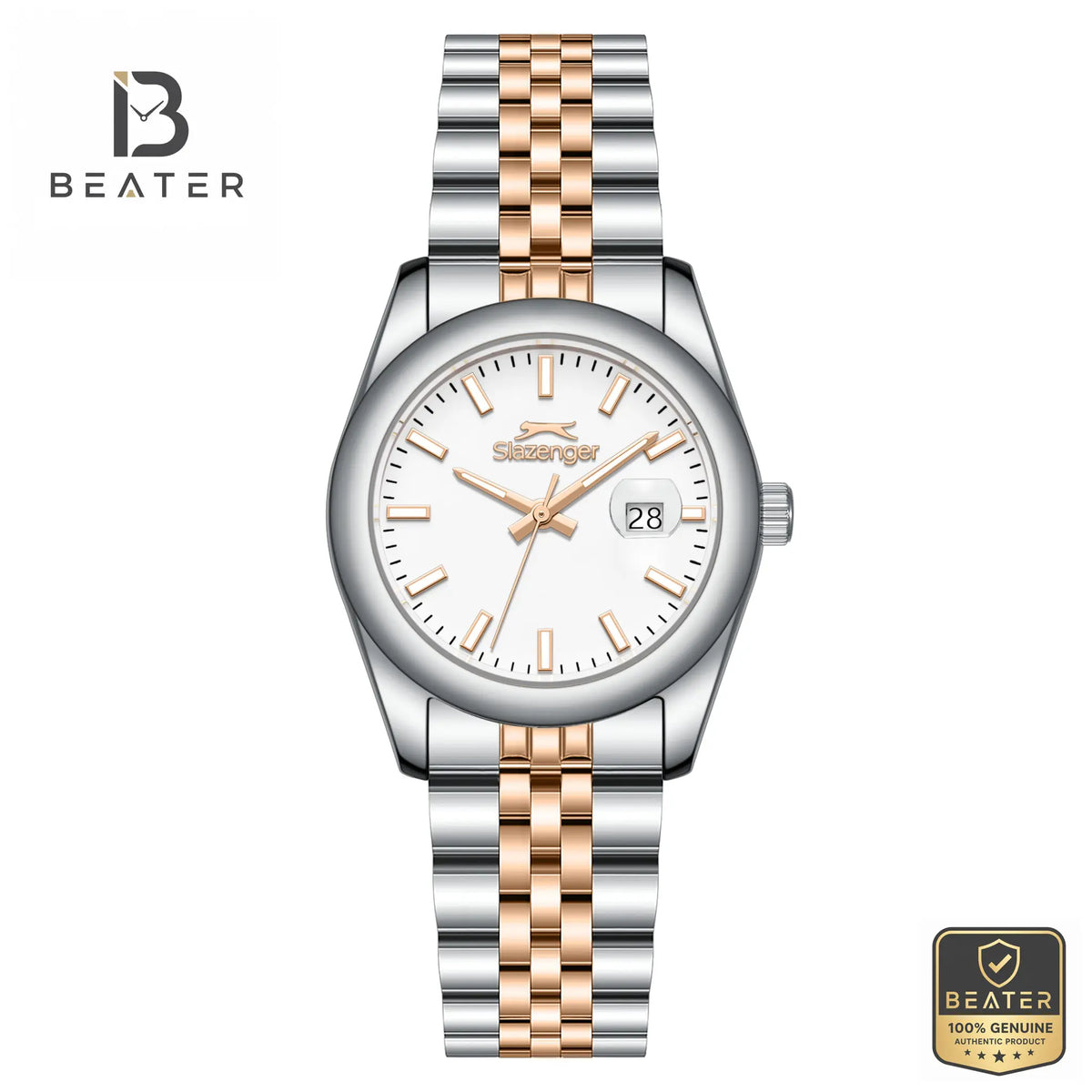 Slazenger SL.9.2577.3.320 Women's White Dial Watch Front View - Beater Main image