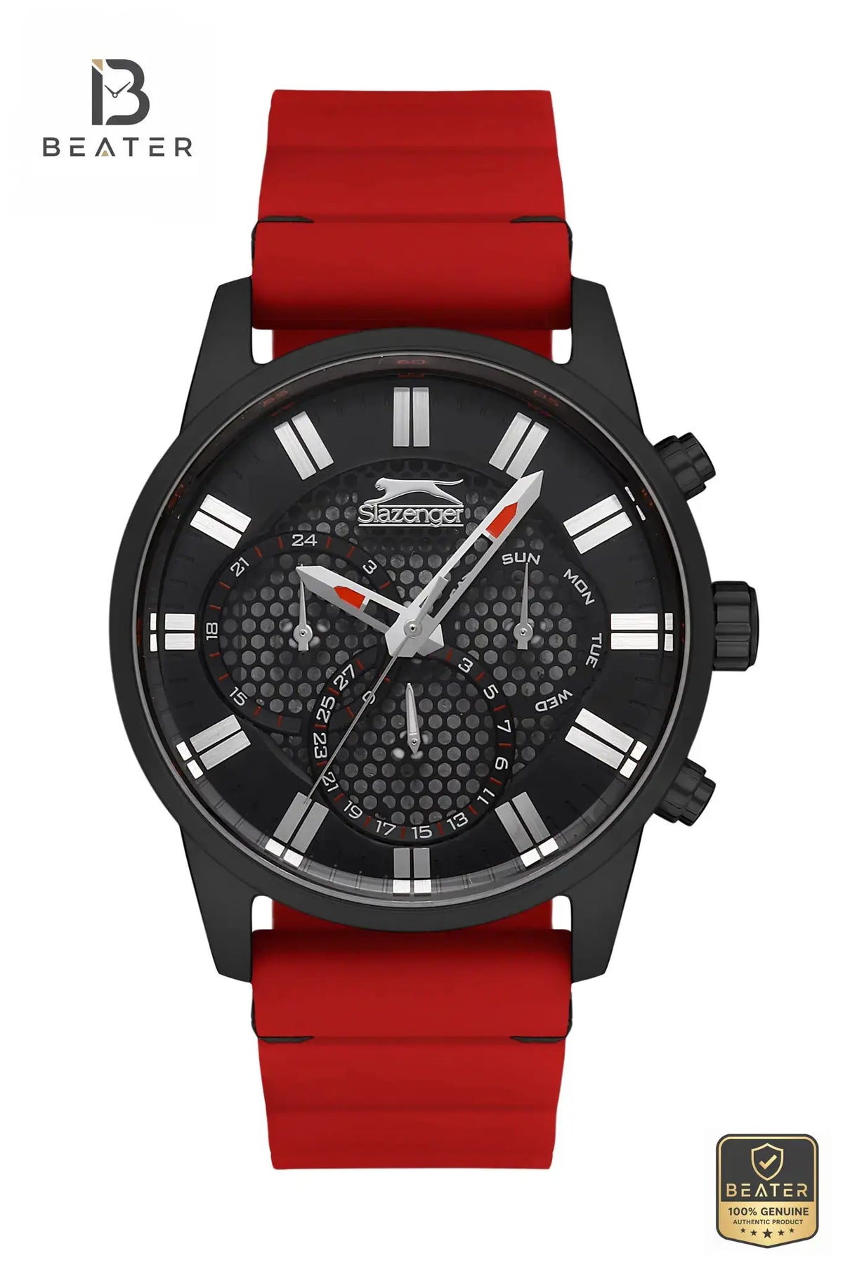 Slazenger SL.9.6514.2.03 Men's Black Dial Watch Front View - Beater