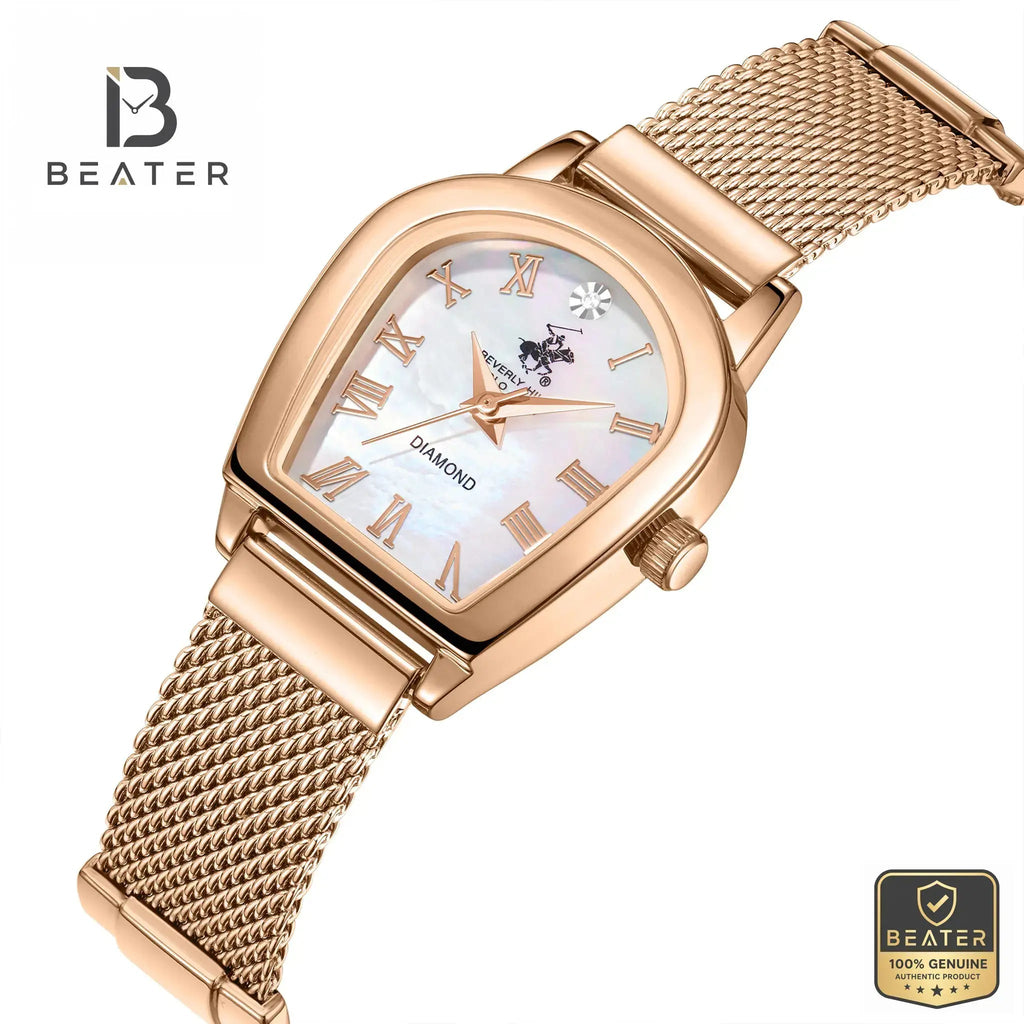 Beverly Hills Polo Club BHPCBP3826C.420 White Mother of Pearl Case & Bezel Profile - Beater