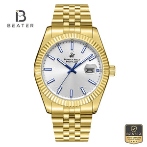 Beverly Hills Polo Club BP3018X.130 Men's Watch White Ceramic Dial Front View - Beater