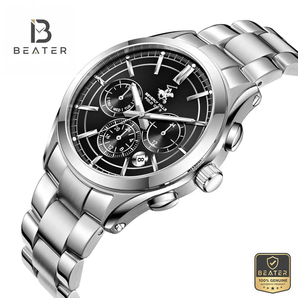 Beverly Hills Polo Club BP3812X.350 Gun Black Dial Case Profile - Beater
