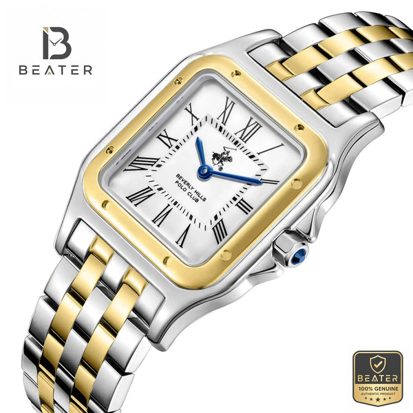 Beverly Hills Polo Club BP3824C.230 White Ceramic Dial Case & Bezel Profile - Beater