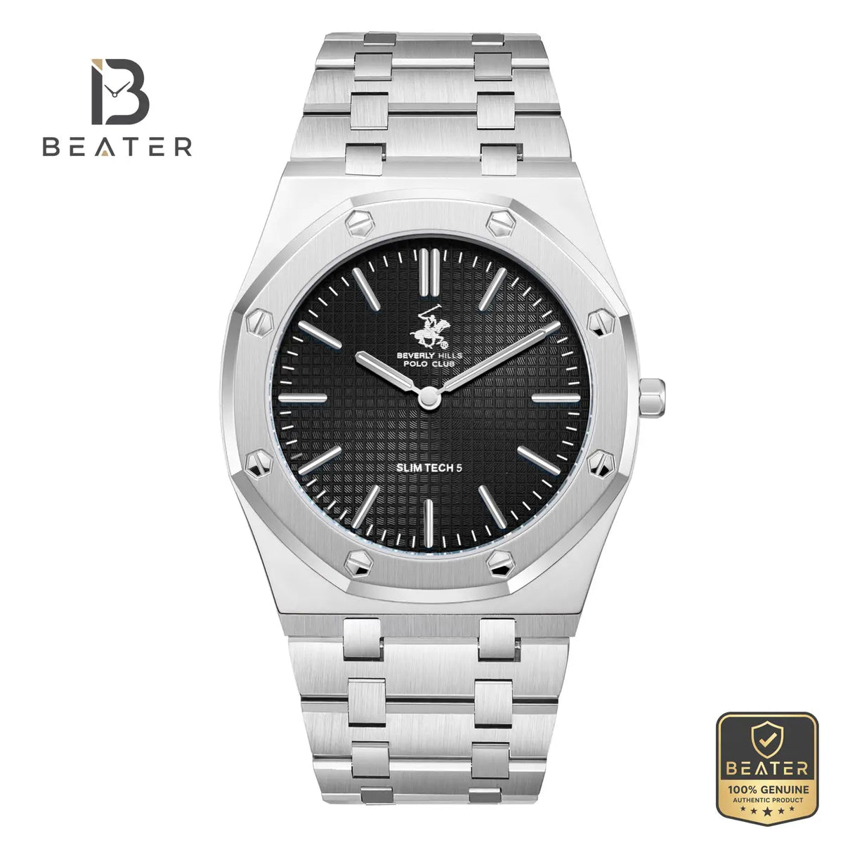 Beverly Hills Polo Club BP3825X.360 Men's Black Dial Watch Front View - Beater Main image