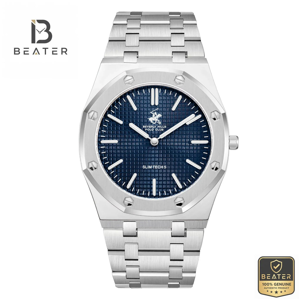 Beverly Hills Polo Club BP3825X.390 Men's Blue Dial Watch Front View - Beater