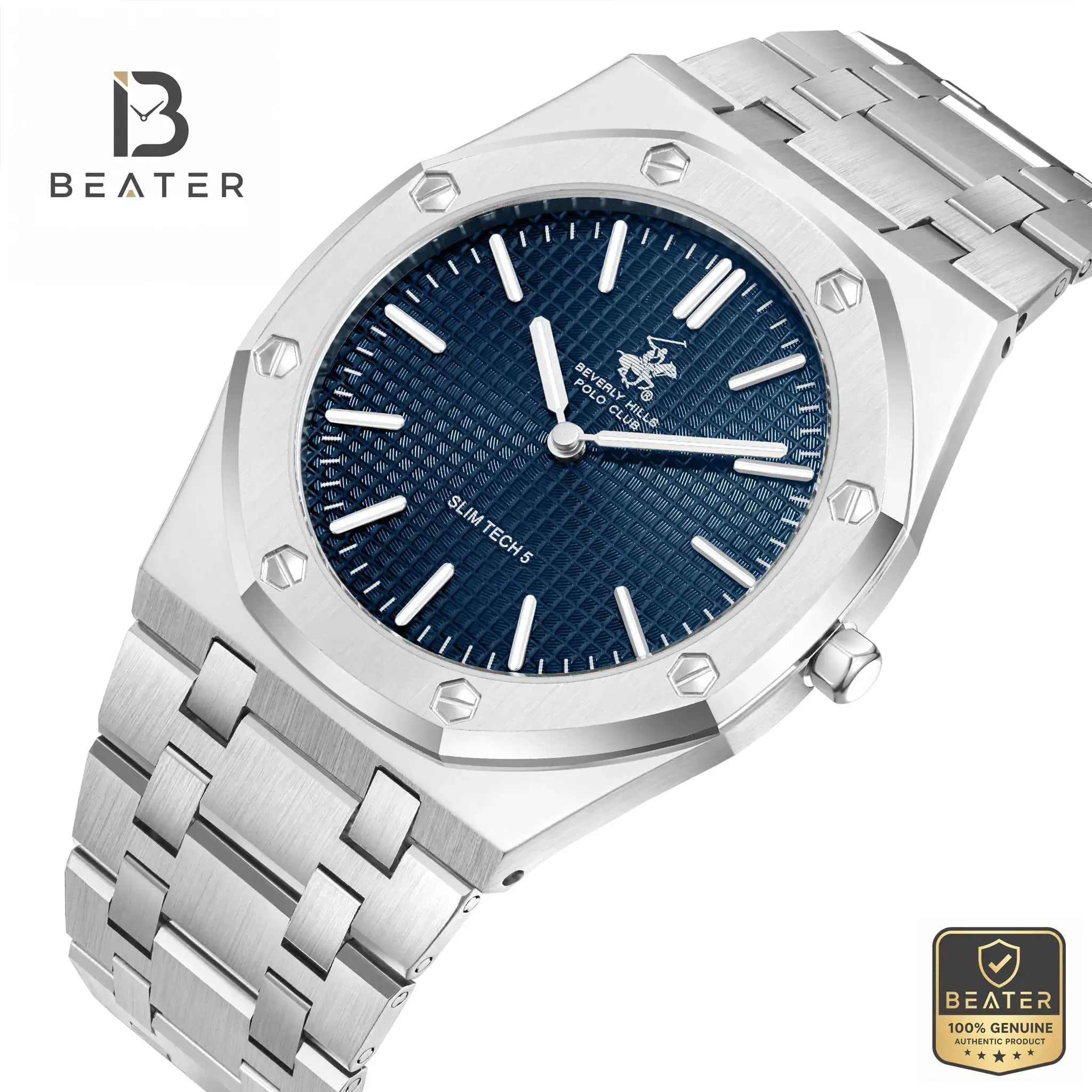 Beverly Hills Polo Club BP3825X.390 Men's Blue Metal Bracelet Watch Secondary image