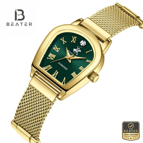 Beverly Hills Polo Club BP3826C.170 Green Dial IP Gold Case Profile - Beater