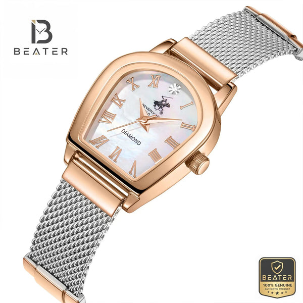 Beverly Hills Polo Club BP3826C.520 White Mother of Pearl Case & Bezel Profile - Beater