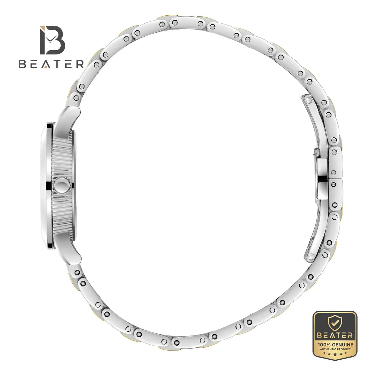 Beverly Hills Polo Club BP3842X.220 Women's Steel Band and Butterfly Buckle Detail - Beater