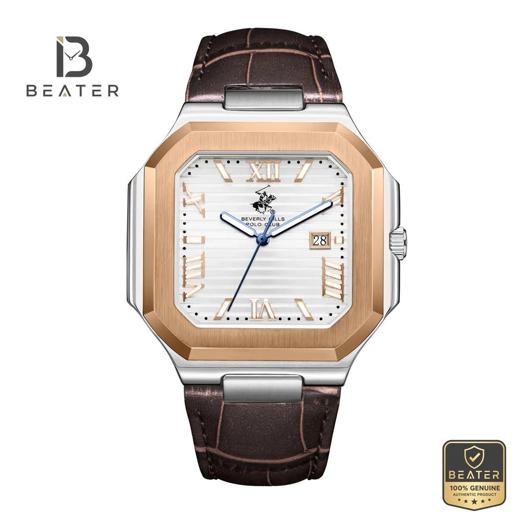 Beverly Hills Polo Club BP3846X.532 Men's Silver Dial Watch Front View - Beater