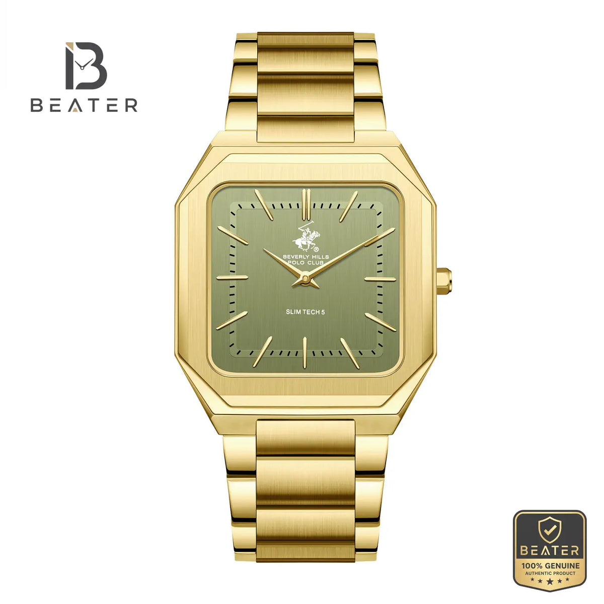 Beverly Hills Polo Club BP3864X.170 Men's Watch Green Dial Front View - Beater Main image