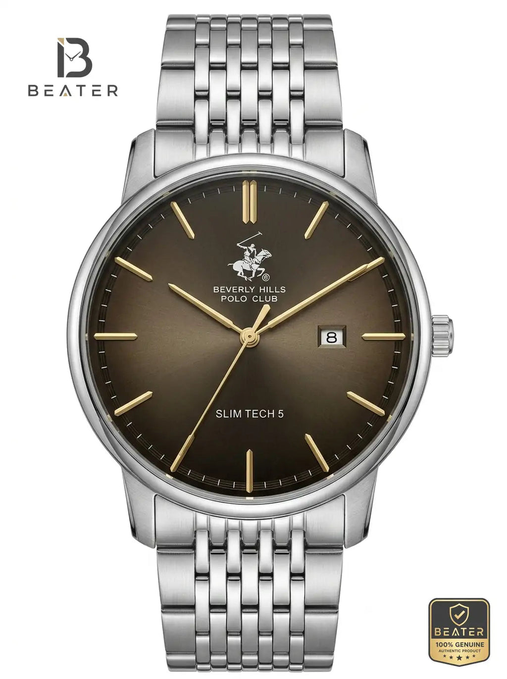 Beverly Hills Polo Club BP3895X.340 Men's Brown Dial Watch Front View - Beater