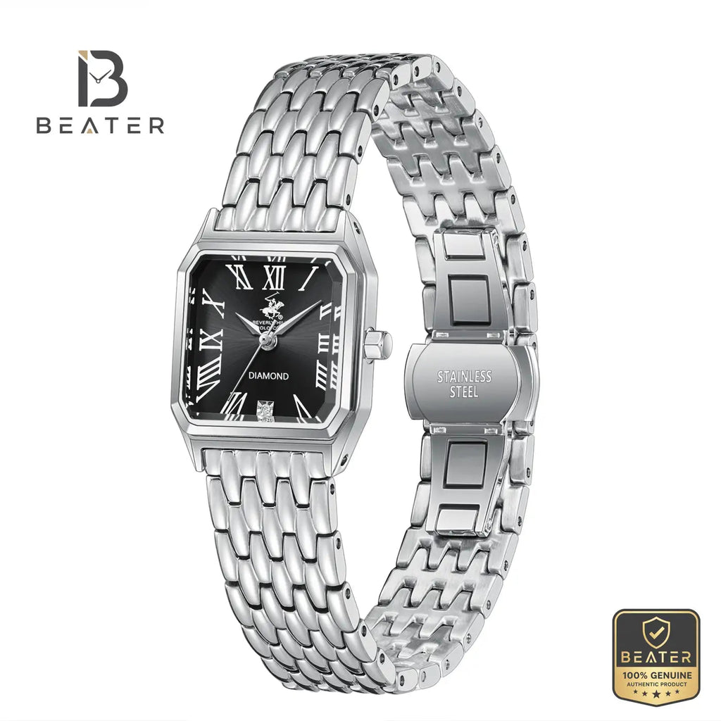 Beverly Hills Polo Club BP3916C.350 Women's Black Dial Case & Bezel Profile - Beater