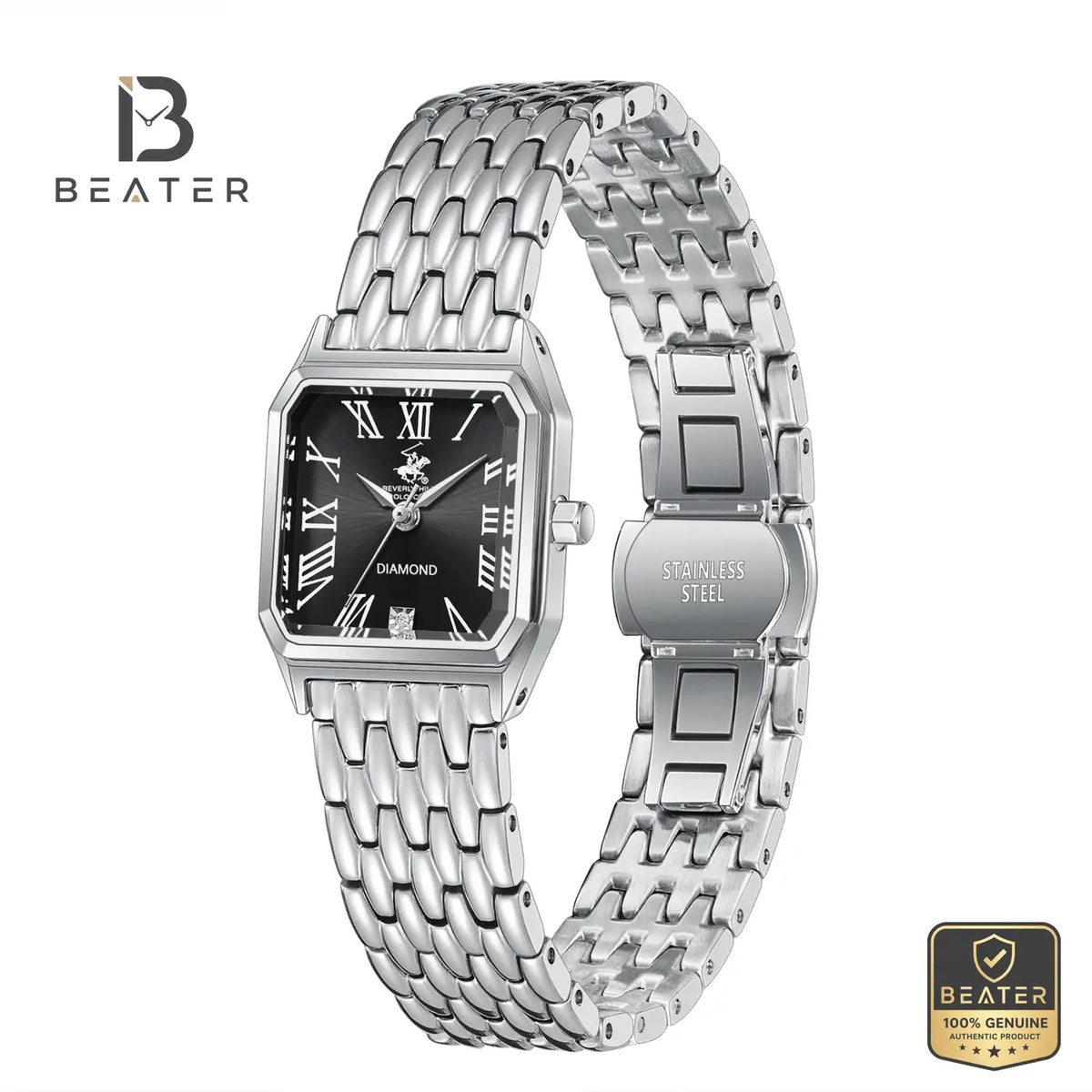 Beverly Hills Polo Club BP3916C.350 Women's Black Dial Case & Bezel Profile - Beater Main image