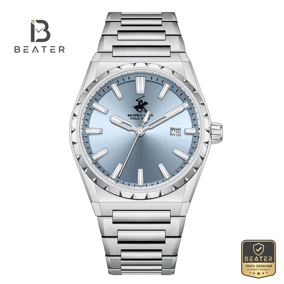 Beverly Hills Polo Club BP3918X.300 Men's Watch Blue Dial Front View - Beater