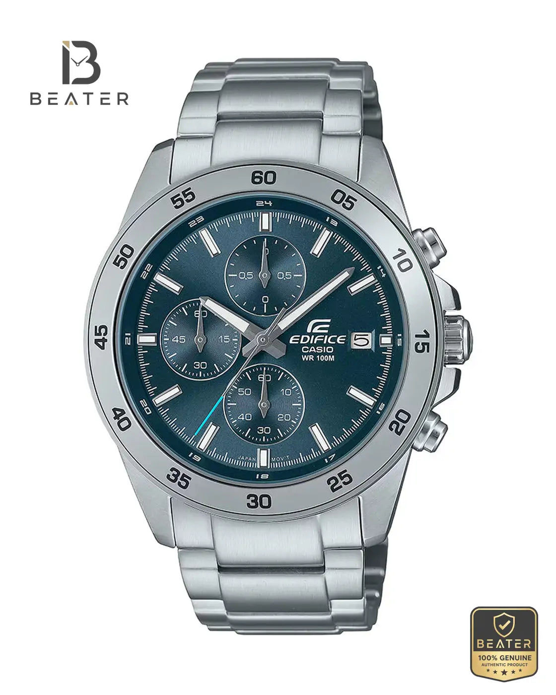 Casio Edifice EFR-526D-2AVUDF Men's Watch Front Dial View - Beater