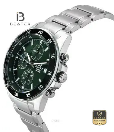 CASIO EDIFICE EFR-526D-3A Men's Stainless Steel Bracelet and Clasp Detail - Beater