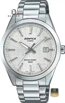 Casio Edifice EFV-160D-7A Men's White Dial Watch Front Dial View - Beater Main image