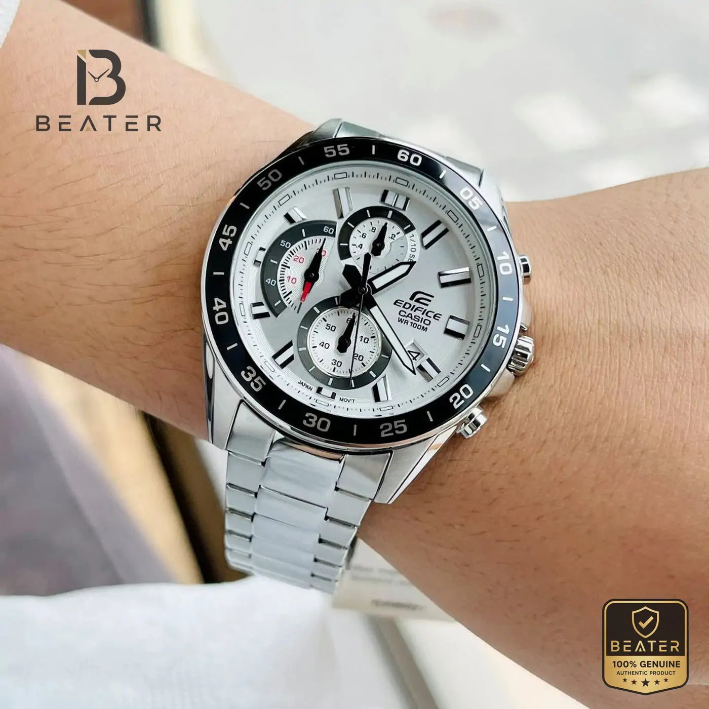 CASIO EDIFICE EFV-550D-7AVUDF Men's Stainless Steel Strap Watch Secondary image