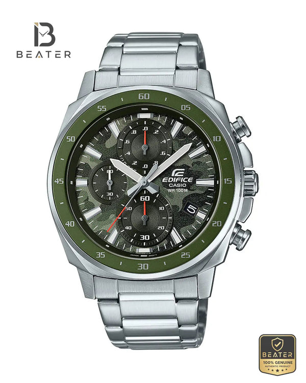 CASIO EDIFICE EFV-600D-3C Men's Watch Front Dial View - Beater