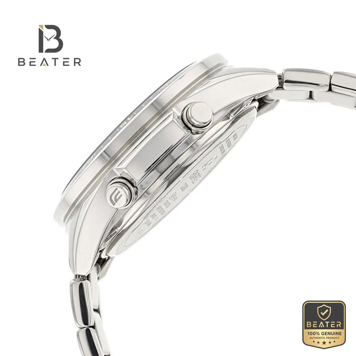 Casio Edifice EFV-C100D-1B Stainless Steel Strap & Clasp Detail - Beater