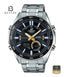 Casio Edifice EFV-C100D-1B Men's Black Dial Watch Front View - Beater