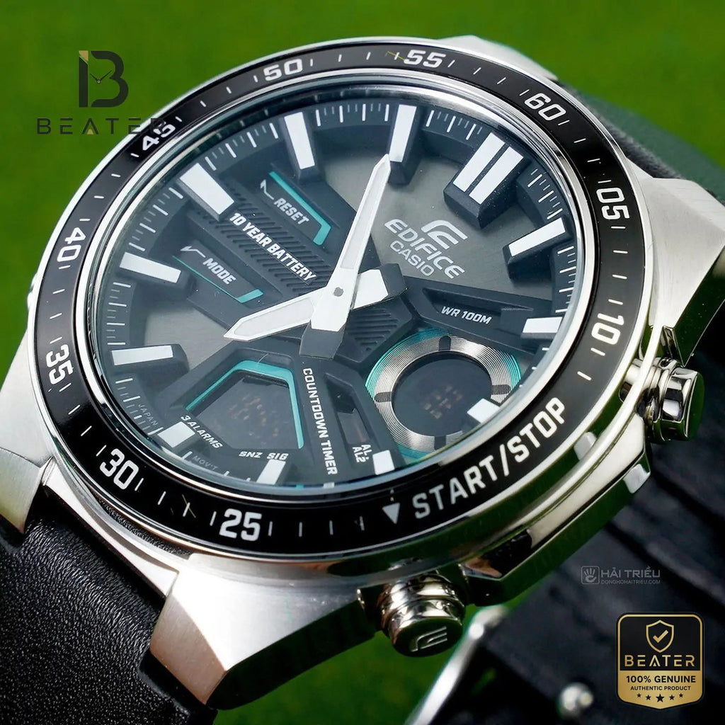 CASIO EDIFICE EFV-C110L-1A Men's Resin Band Detail - Beater