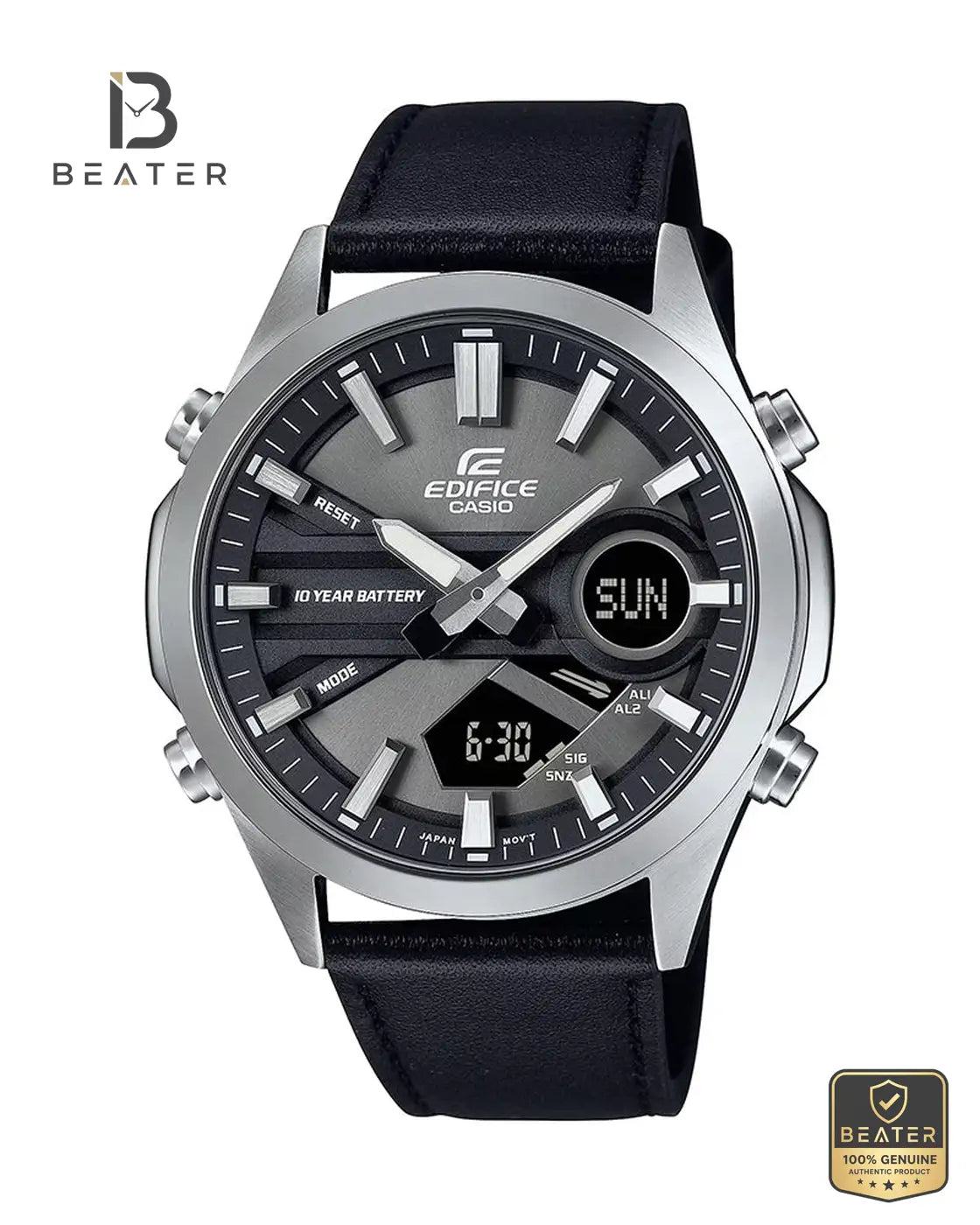 CASIO EDIFICE EFV-C120L-8ADF Men's Watch Front Dial View - Beater Main image