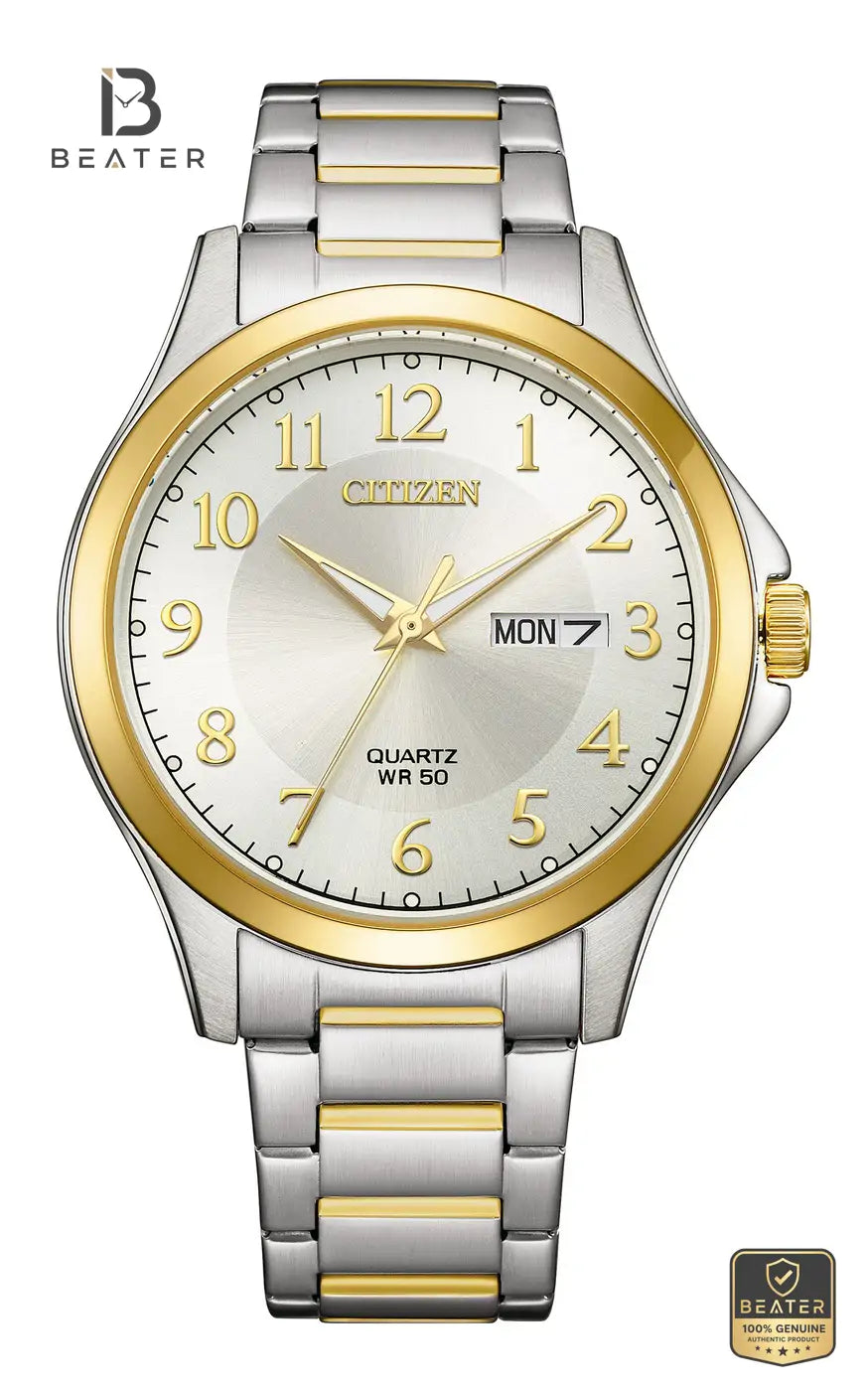 Citizen BF2026-89A Men's Silver Dial Watch Front Dial View - Beater