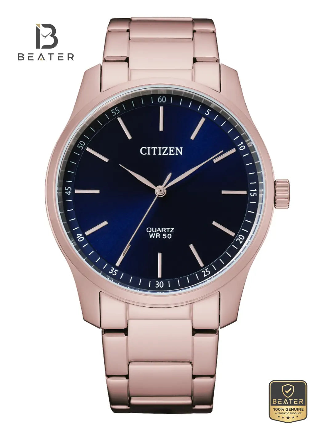 Citizen BH5003-51L Men's Stainless Steel Bracelet Watch Front Dial View - Beater