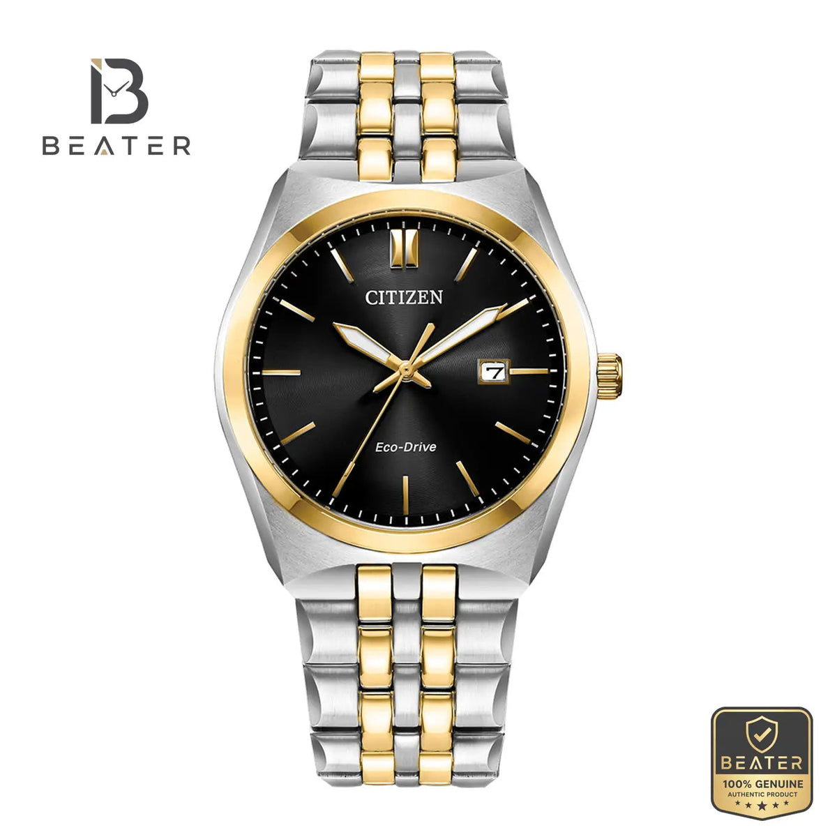 CITIZEN BM7334-58E Men's Stainless Steel Bracelet Watch Front Dial View - Beater