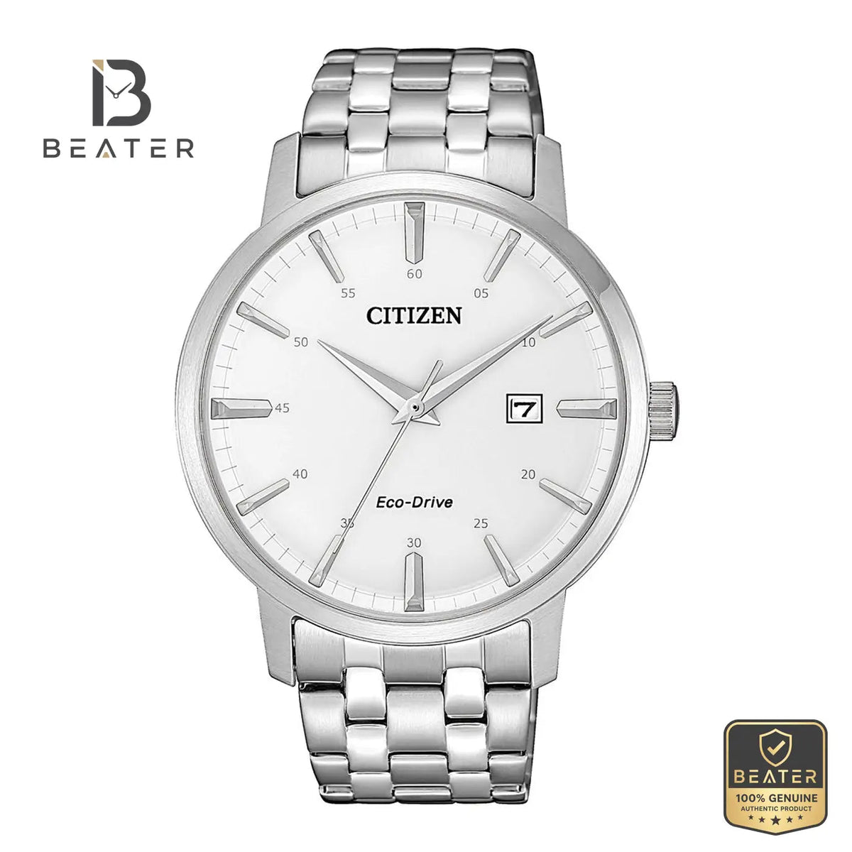 CITIZEN BM7460-88H Men's Stainless Steel Bracelet Watch Front Dial View - Beater Main image