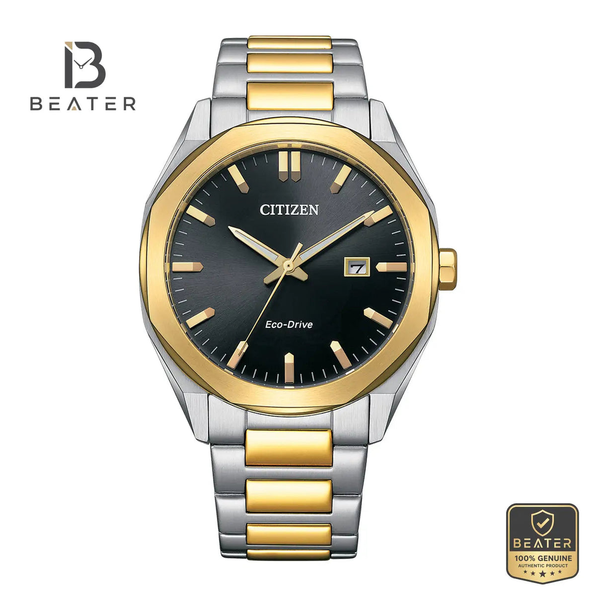 CITIZEN BM7604-80E Men's Stainless Steel Bracelet Watch Front Dial View - Beater Main image