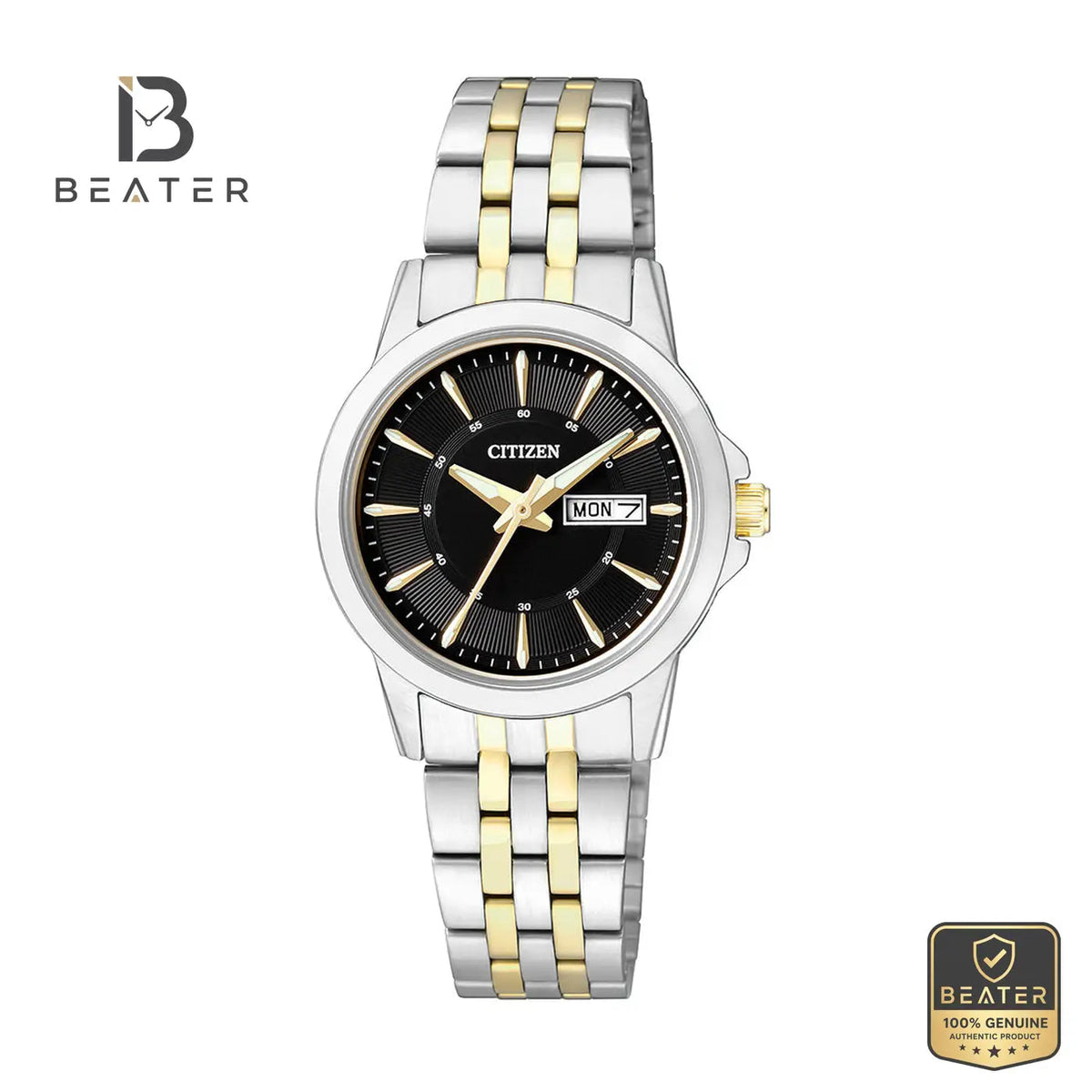 CITIZEN EQ0608-55E Women's Stainless Steel Bracelet Watch Front Dial View - Beater Main image