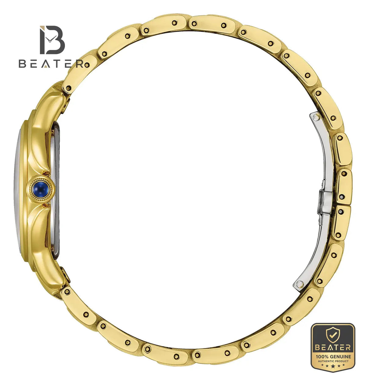 Citizen L EM1162-52A Women's Gold Plated Case & Bezel Profile - Beater