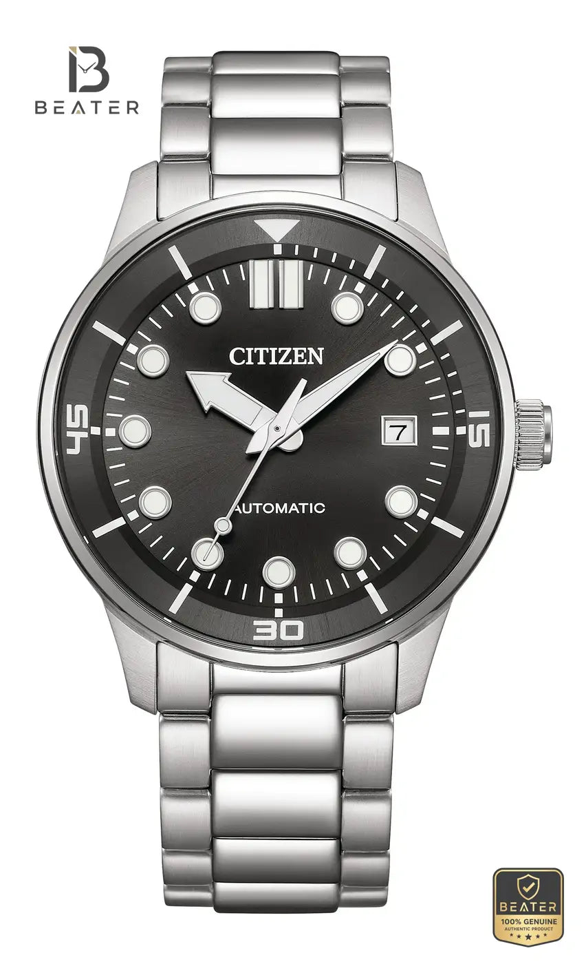 CITIZEN NJ0191-83E Men's Black Dial Watch Front Dial View - Beater