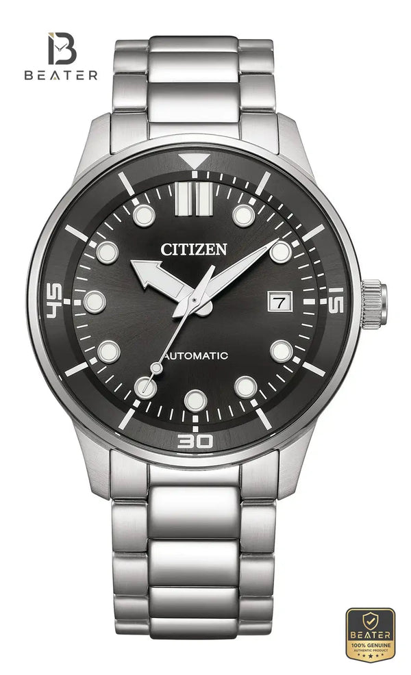 CITIZEN NJ0191-83E Men's Black Dial Watch Front Dial View - Beater