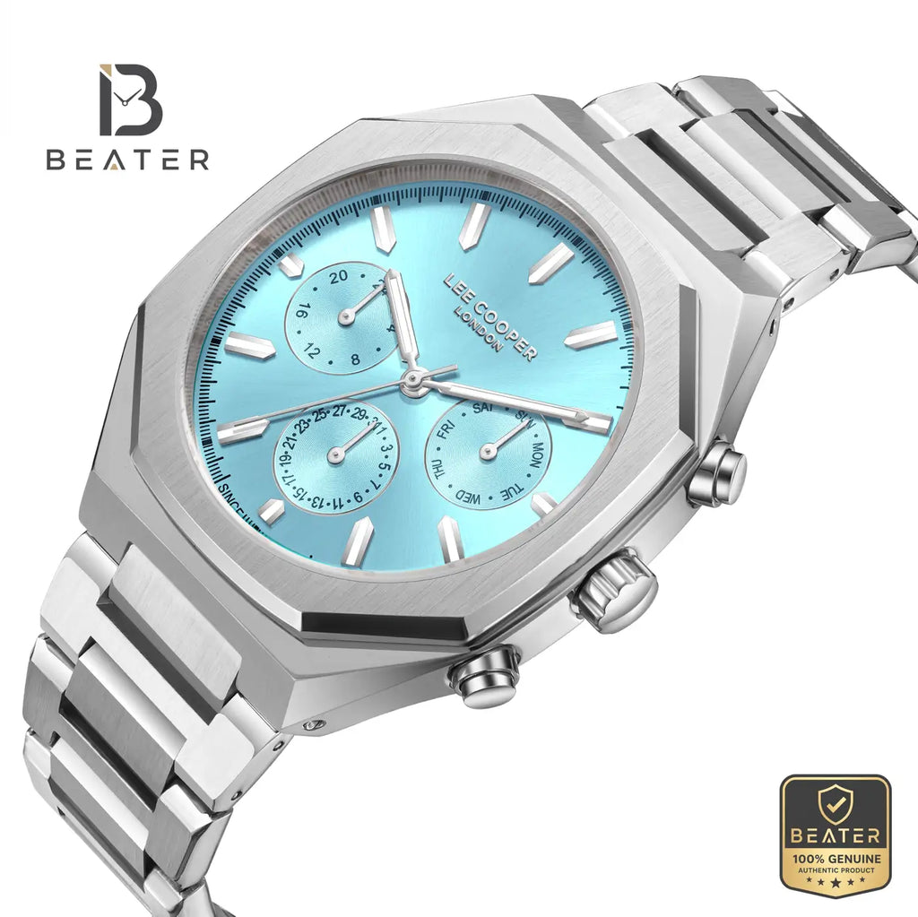 Lee Cooper LC08045.301 Men's Blue Metal Bracelet Watch - View 2 - Beater
