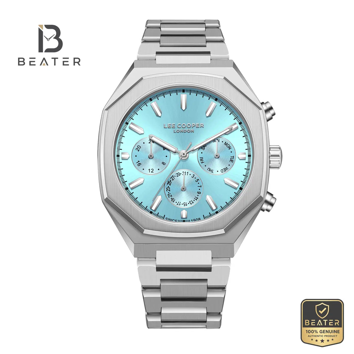 Lee Cooper LC08045.301 Men's Blue Metal Bracelet Watch - Beater Main image