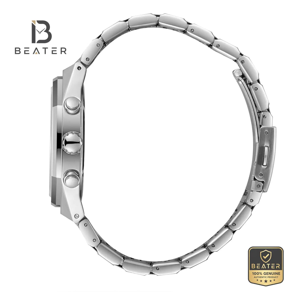Lee Cooper LC08045.360 Men's Beige Metal Bracelet Watch - View 3 - Beater