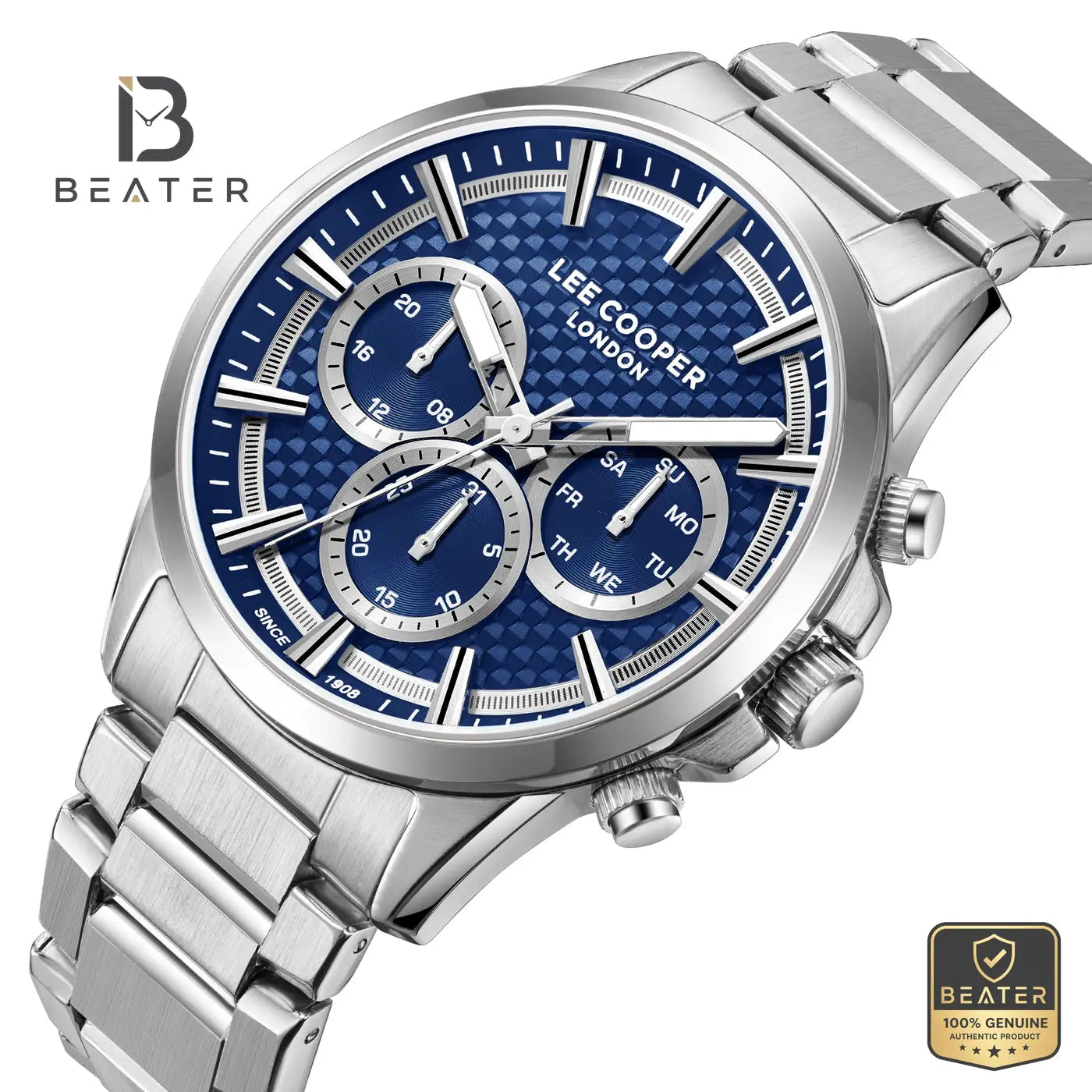 Lee Cooper LC08049.390 Men's Dark Blue Metal Bracelet Watch Secondary image