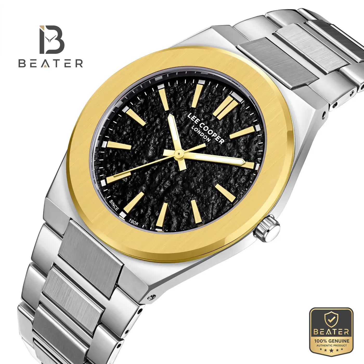 Lee Cooper LC08054.250 Men's Black Metal Strap Watch Secondary image