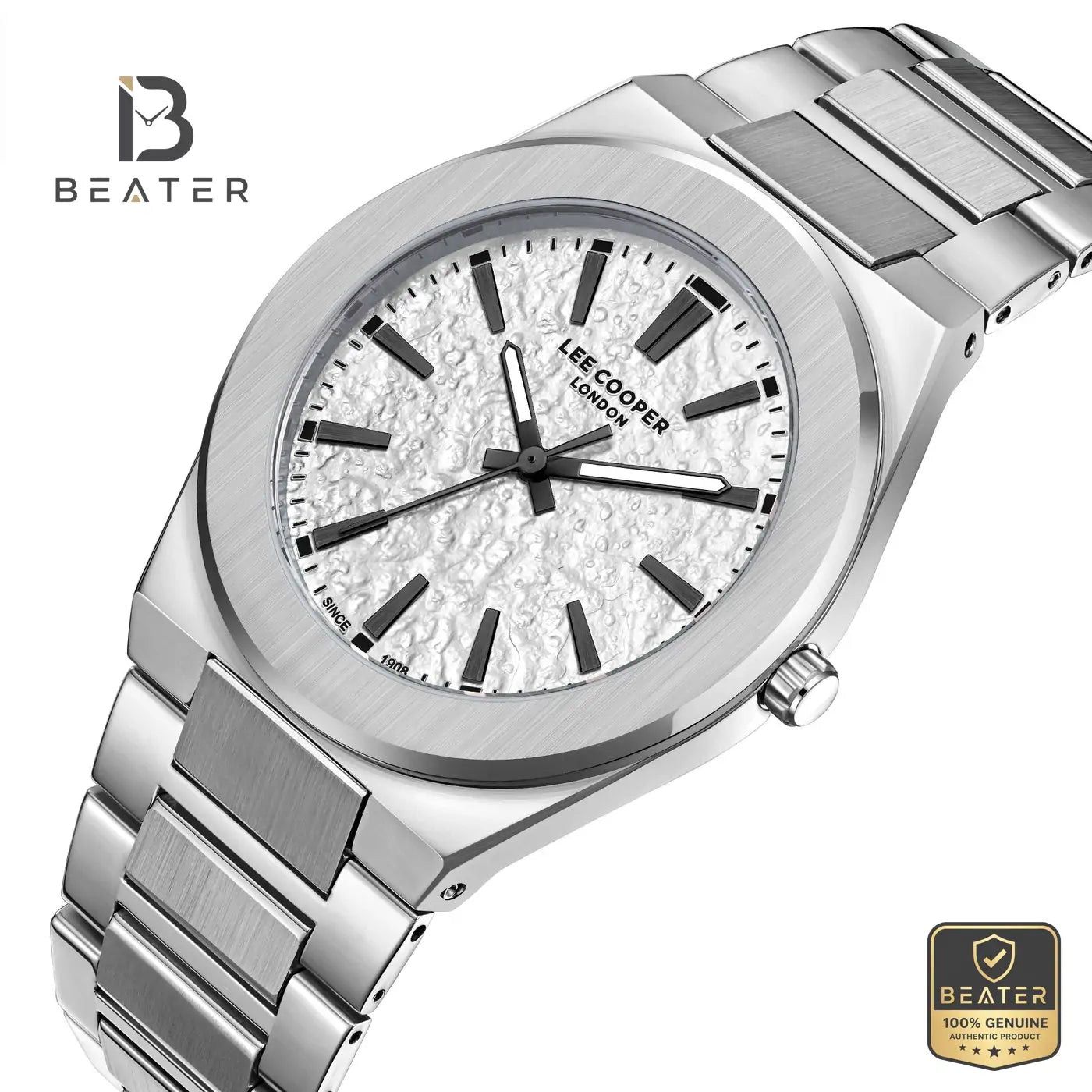 Lee Cooper LC08054.330 Men's Silver Metal Strap Watch Secondary image