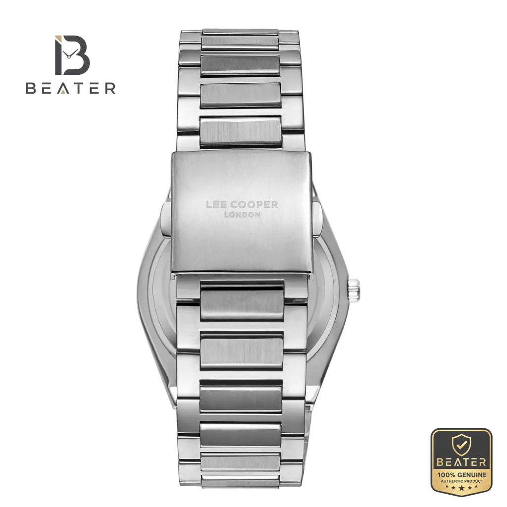 Lee Cooper LC08054.330 Men's Silver Metal Strap Watch - View 4 - Beater