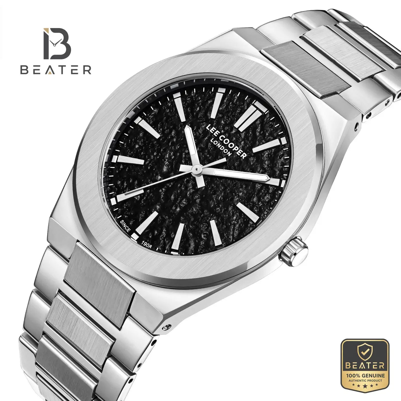 Lee Cooper LC08054.350 Men's Black Metal Bracelet Watch Secondary image