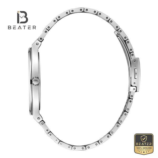 Lee Cooper LC08054.350 Men's Black Metal Bracelet Watch - View 3 - Beater