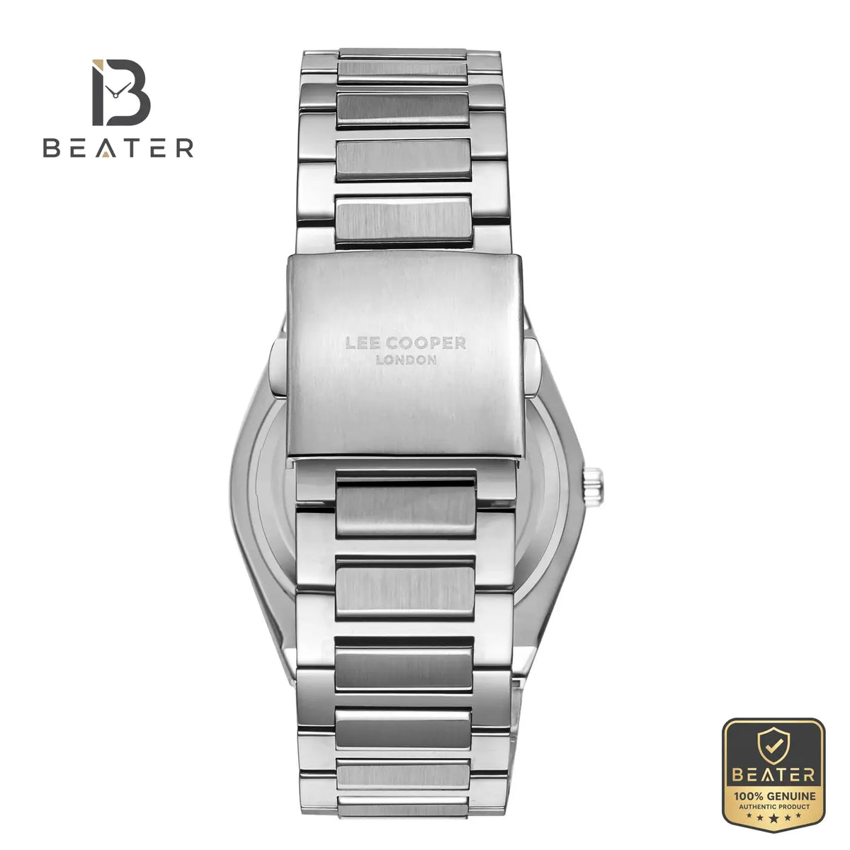 Lee Cooper LC08054.350 Men's Black Metal Bracelet Watch - View 4 - Beater