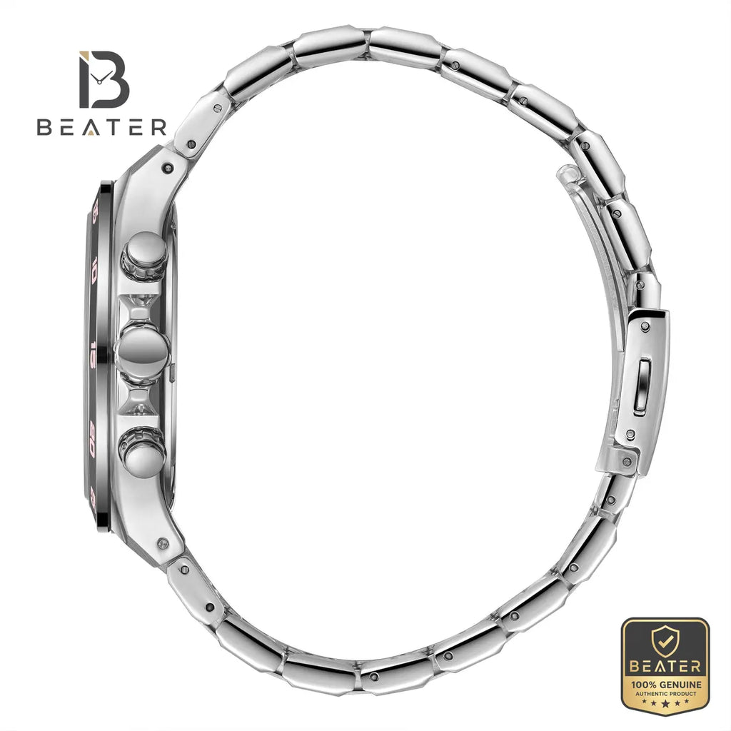 Lee Cooper LC08067.360 Men's Gun Metal Strap Watch - View 3 - Beater