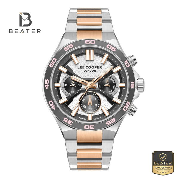 Lee Cooper LC08067.360 Men's Gun Metal Strap Watch - Beater
