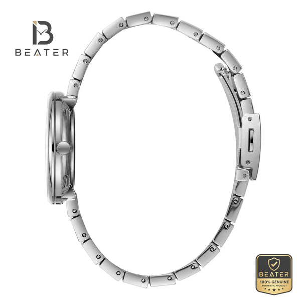 Lee Cooper LC08069.530 Women's Silver Dial Metal Strap Watch - View 3 - Beater