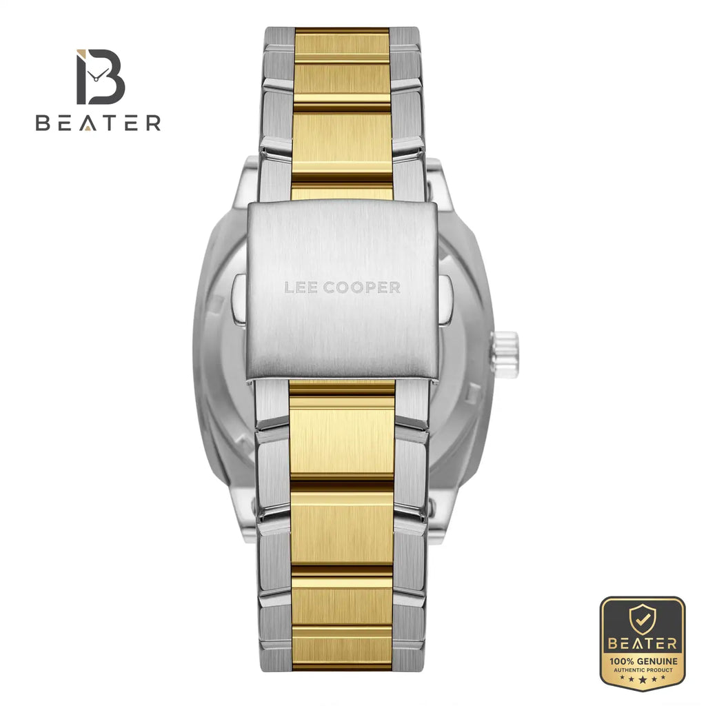 Lee Cooper LC08075.390 Men's Dark Blue Metal Strap Watch - View 4 - Beater